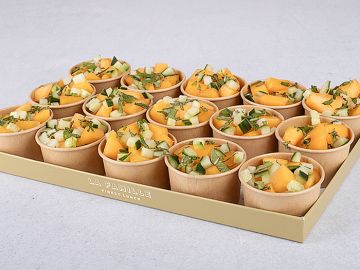 PETIT PLATEAU VERRINE MELON CONCOMBRE