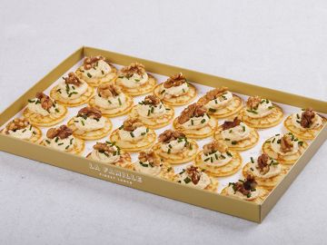 PETIT PLATEAU BLINI VG NOIX CHUTNEY EPICE