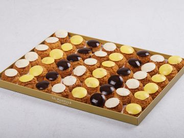 PLATEAU DE CHOU GARNI VANILLE - CHOCOLAT - CITRON