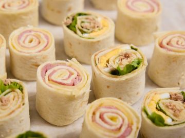 PLATEAU MINI WRAP JAMBON COMTE THON MAYONNAISE
