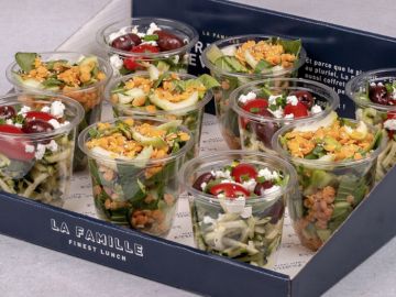 COFFRET MINI SALADES CHOU LENTILLE CORAIL COURGETTE FETA