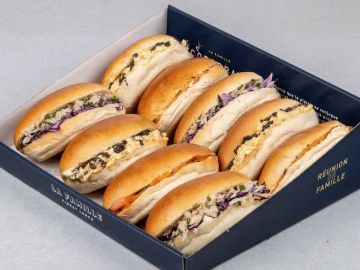 COFFRET PETITS SANDWICHS MIMO TARTUFATA-CRABE-SAUMON