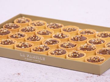 PETIT PLATEAU TARTELETTES MOUSSE CHOCOLAT x28