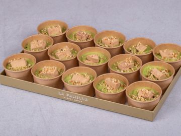 PETIT PLATEAU VERRINES CREMEUX PETITS POIS ET FOIE GRAS x15