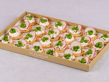 PETIT PLATEAU VG CRACKERS WASABI FROMAGE FRAIS PETIT POIS