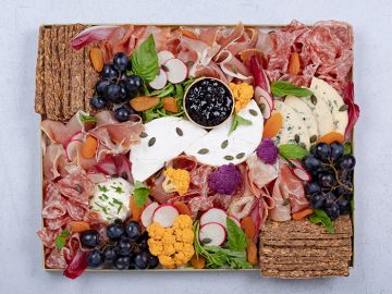 PLANCHE MIXTE CHARCUTERIE FROMAGE HIVERNALE