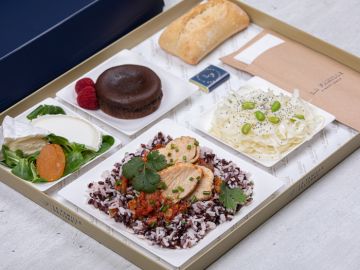 POULET RIZ TARTARE DE LEGUMES
