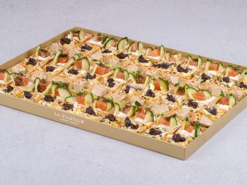 PLATEAU TARTELETTES SALEES PREMIUM TARTUFATA SAUMON FOIE GRAS