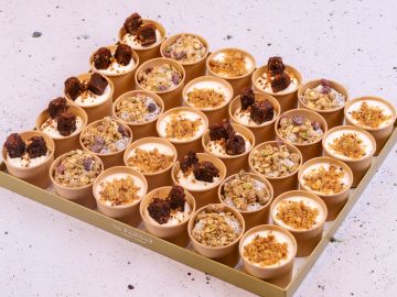 PLATEAU VERRINES FROMAGE BLANC-SUNDAE-COCO CHIA